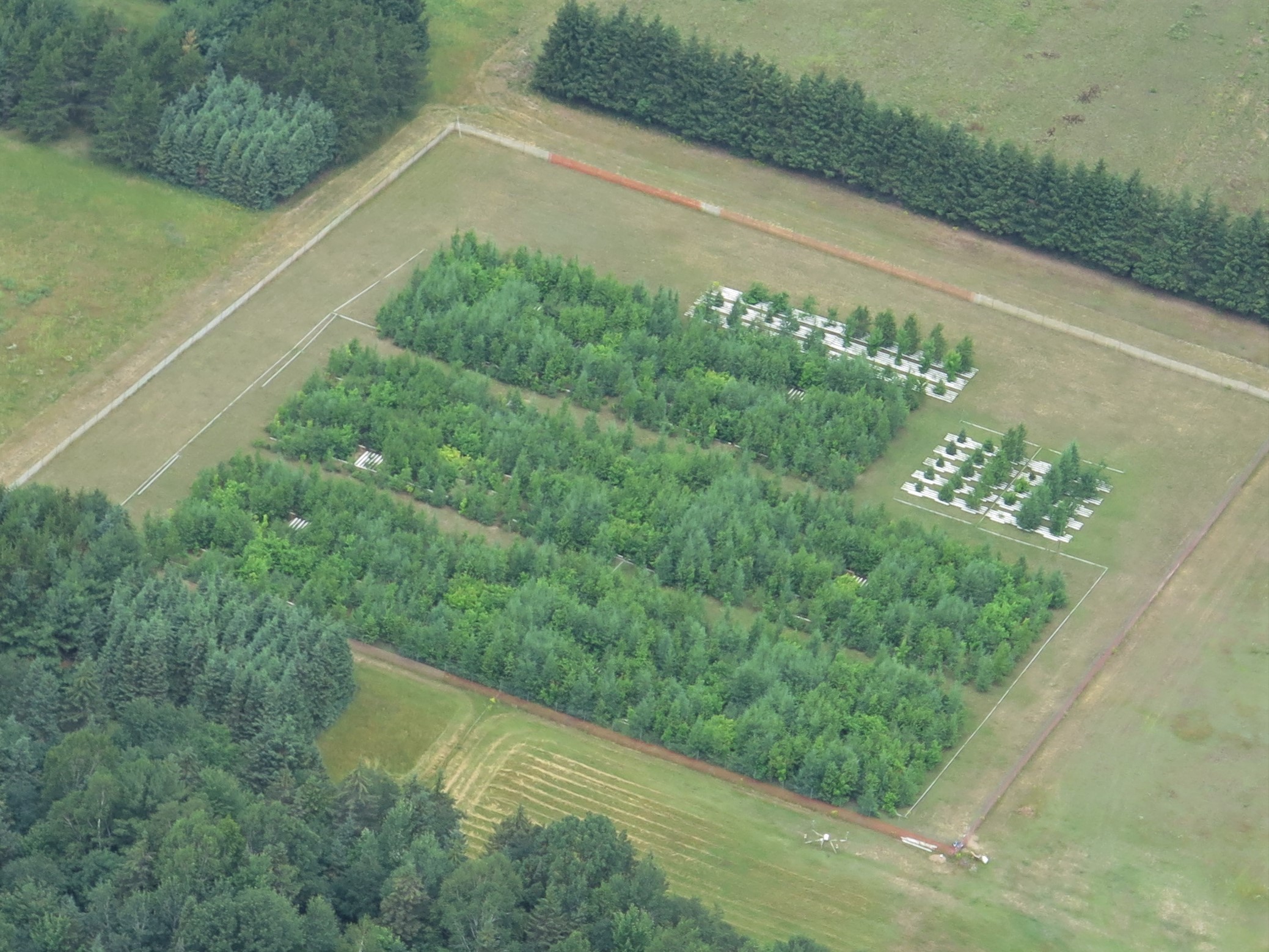 aerial view of the Sault-Ste-Marie site (2019)
